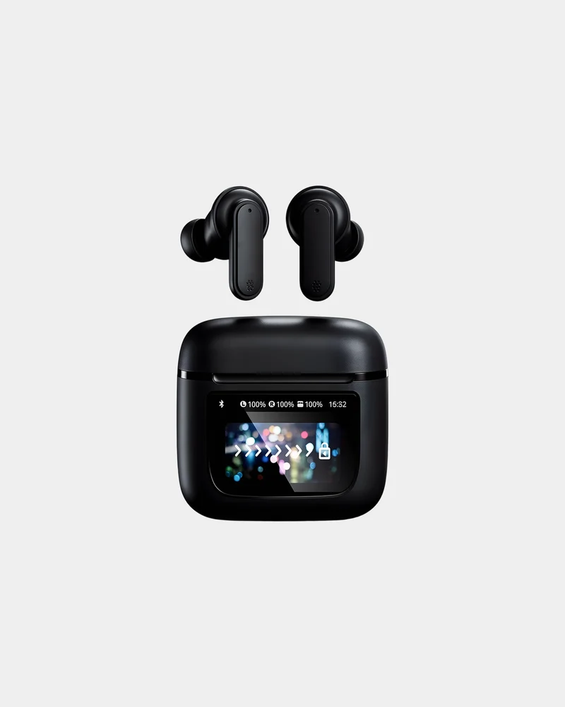 Auriculares Bluetech ANC con pantalla LCD para personalizar