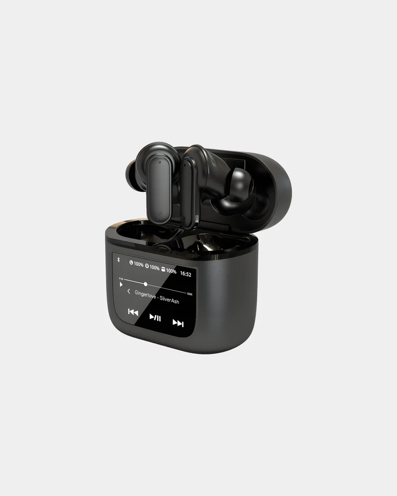 Auriculares Bluetech ANC con pantalla LCD para personalizar