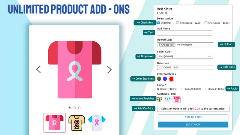 AOD Unlimited Product Options