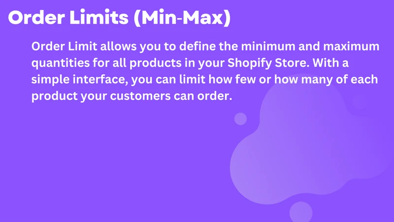 Order Limits & MOQ ‑ AOD
