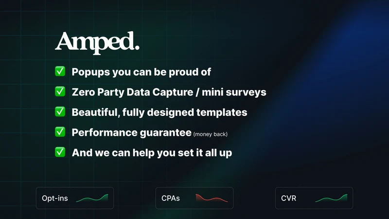 Amped: Email & SMS Popups