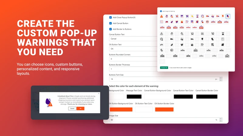 NotifyMe ‑ Warnings and Labels