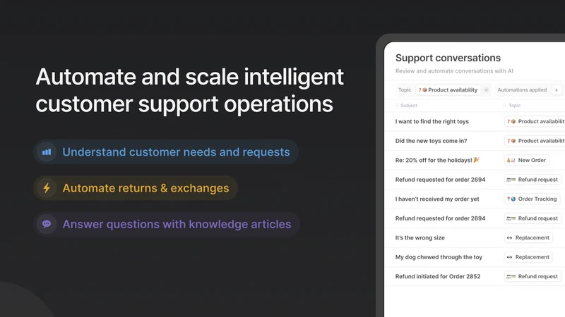 Aide: AI Agent & Live Chat