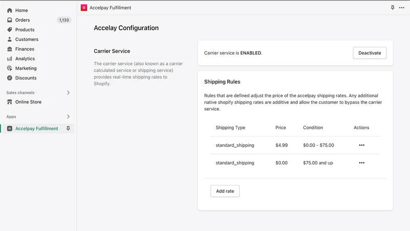 Accelpay Fulfillment