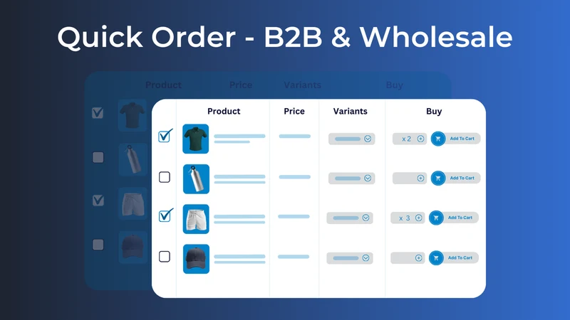 Extend B2B Quick Order