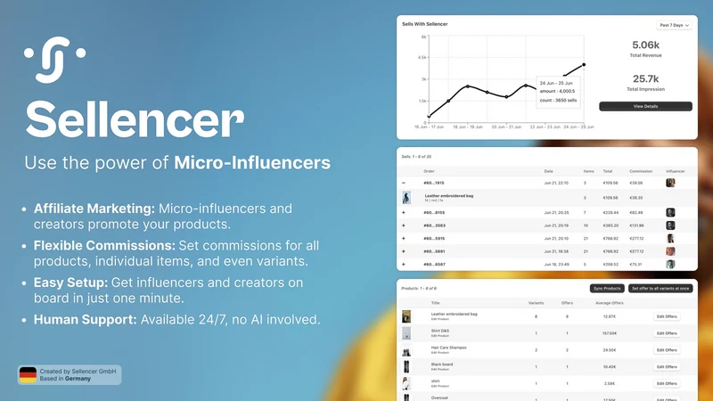 Sellencer Influencer Marketing