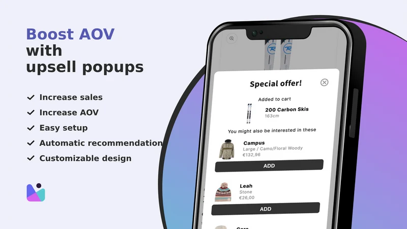 Upsell Popup by Jumi