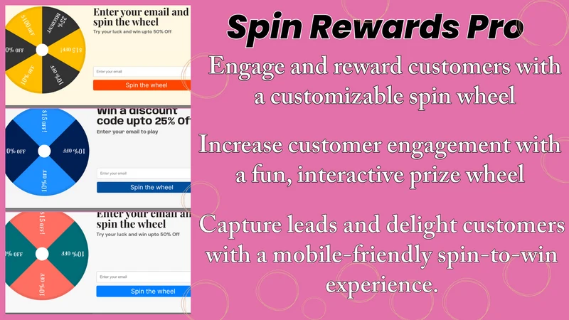Spin Wheel Easy Discount Popup