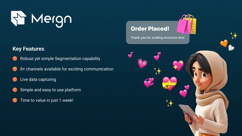 Mergn: Email, SMS & WhatsApp