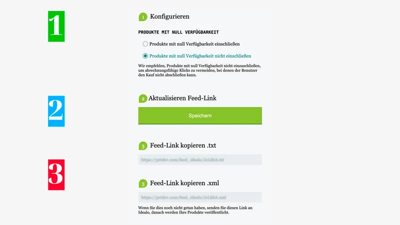 Feed for Idealo