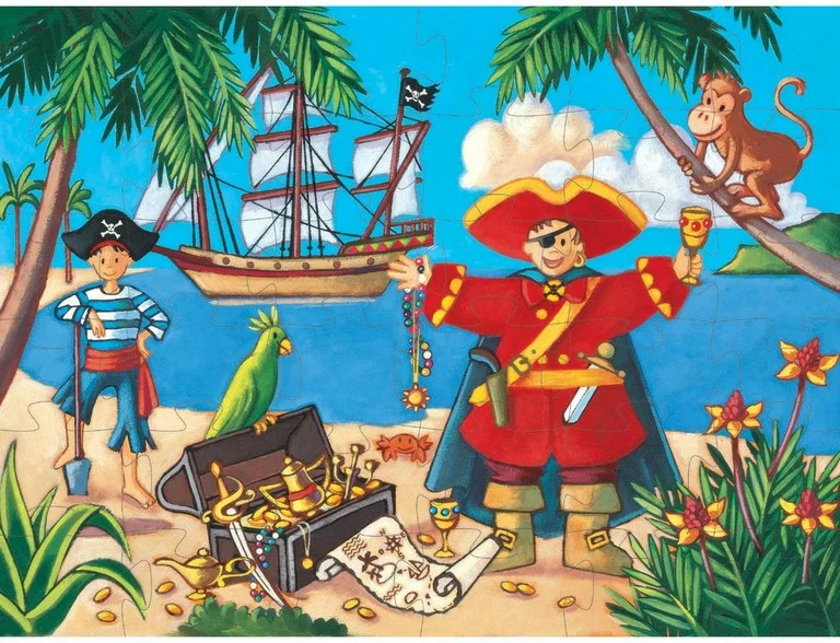 Puzzle Silueta - Pirata - 36 pzs.