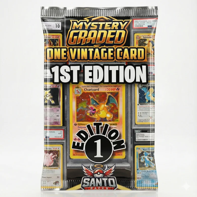 Mystery Graded Card 1st Edition Vintage - PSA, BGS, CGC