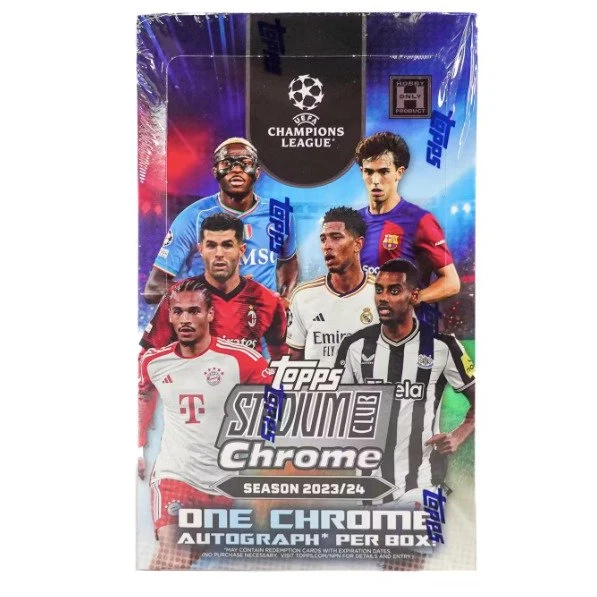 Topps | Stadium Club Chrome UEFA 2023/24 - Hobby Box - 1 Autograph