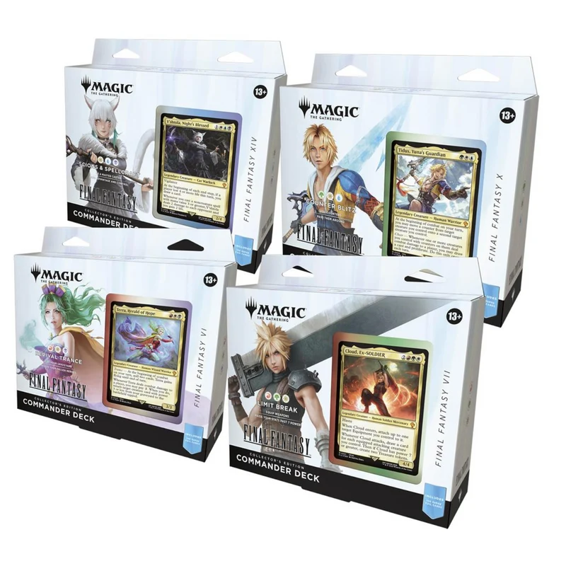 Magic x Final Fantasy | Collector's Commander Deck Display (4 Mazos) Inglés 2025