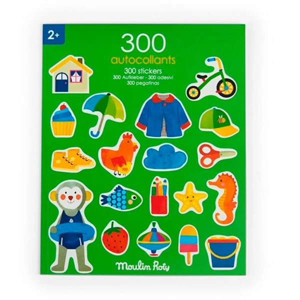 Cuaderno 300 Pegatinas Popipop Moulin Roty