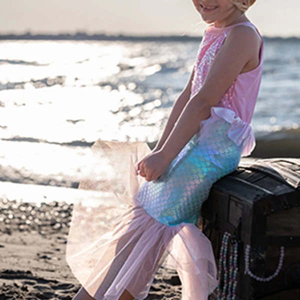 Vestido Sirenita Brumosa Rosa 3-4 Años Great Pretenders