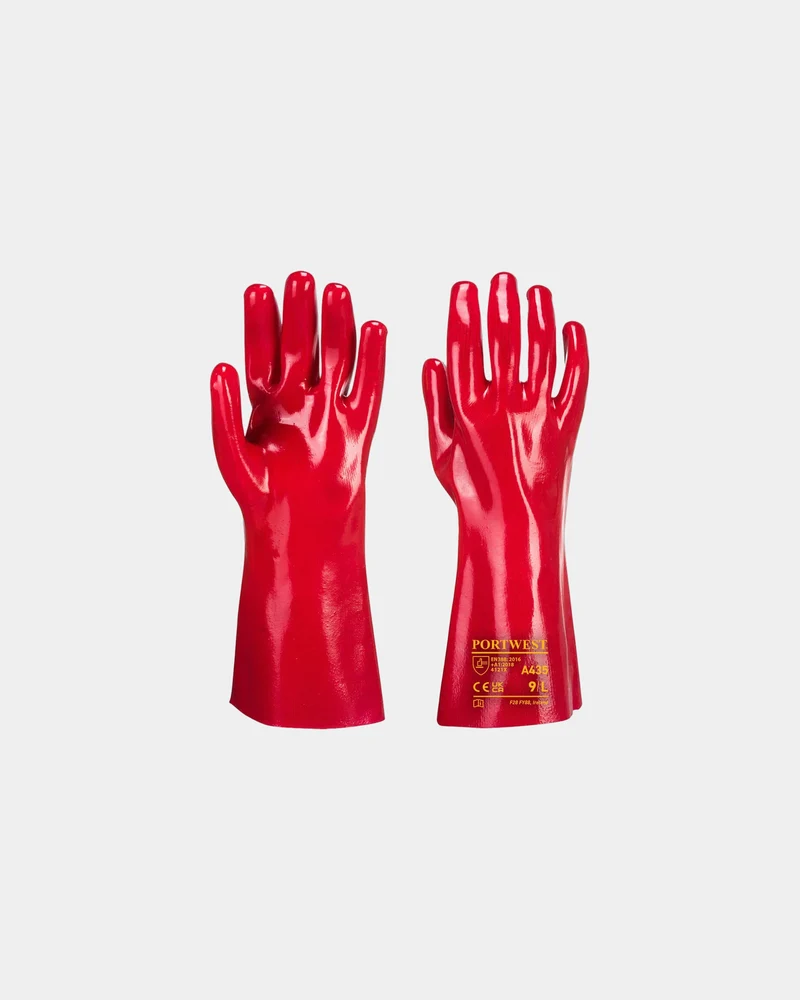 Guantes PVC 35 cm certificados EN 388 para personalizar
