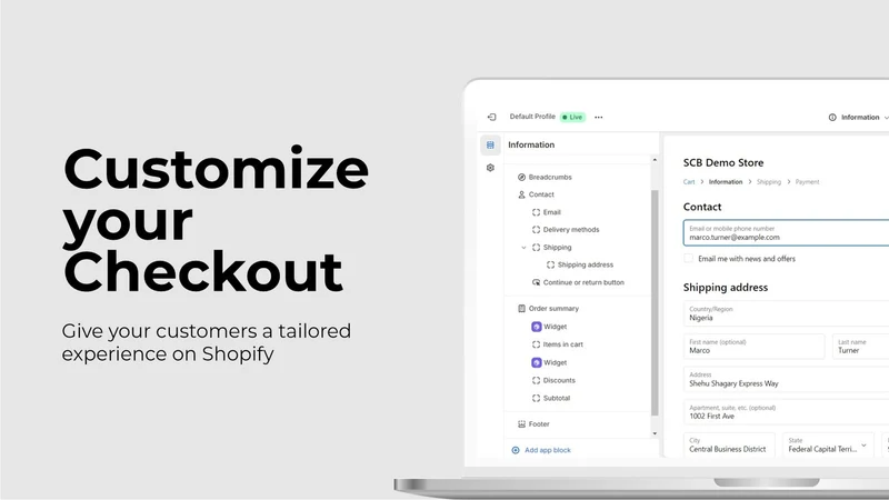 THDC Checkout Builder