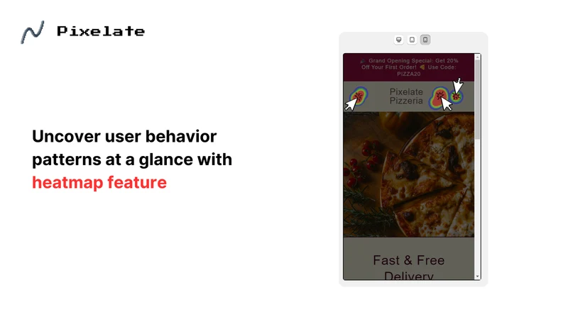 Pixelate ‑ Analytics & Heatmap