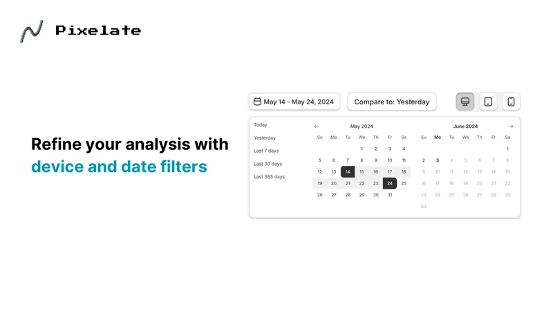 Pixelate ‑ Analytics & Heatmap