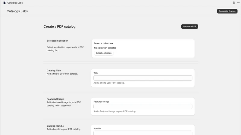 Catalogs PDF Labs