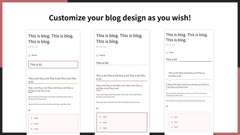 UR: Smart Blog Article Custom