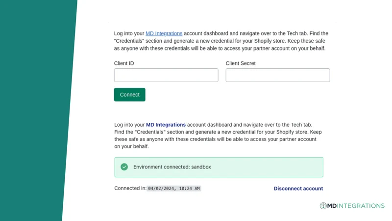 MD Integrations Connect