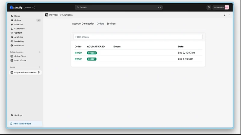 InSyncer for Acumatica