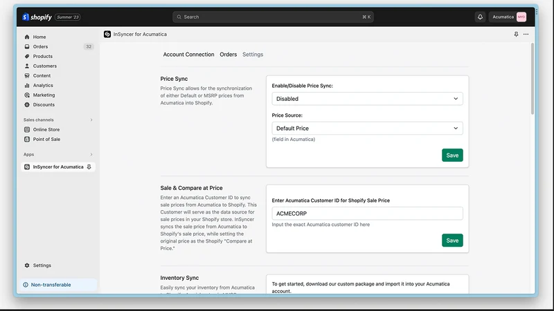 InSyncer for Acumatica