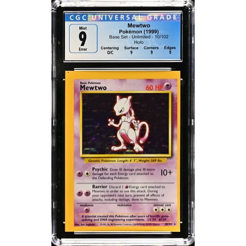 Mewtwo (BS 10) Base Set Inglés 1999