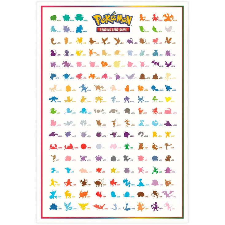 Póster 151 Pokémon Kanto