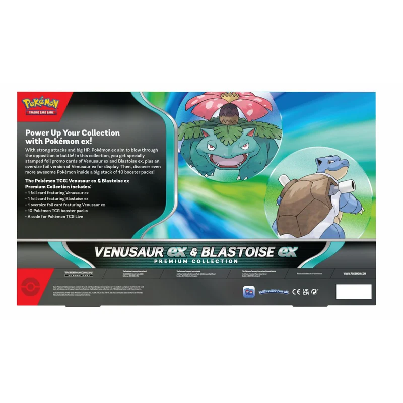 Venusaur ex and Blastoise ex Premium Collection