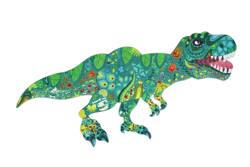 Hape - Puzzle de Suelo Brillante de Dinosaurios - 200 pzs