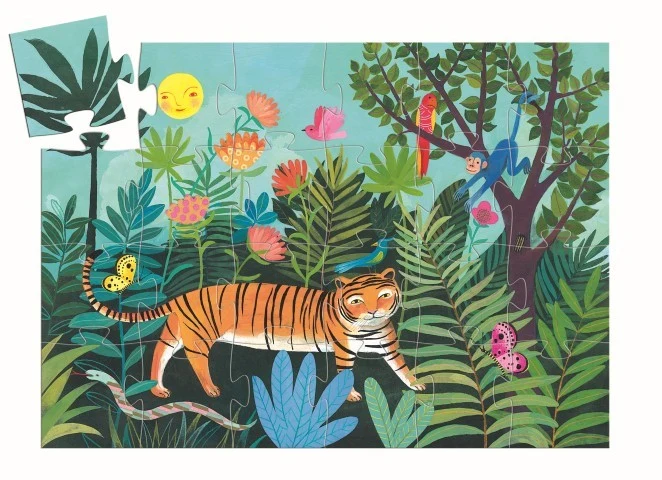 Puzzle silueta El paseo del Tigre - Djeco