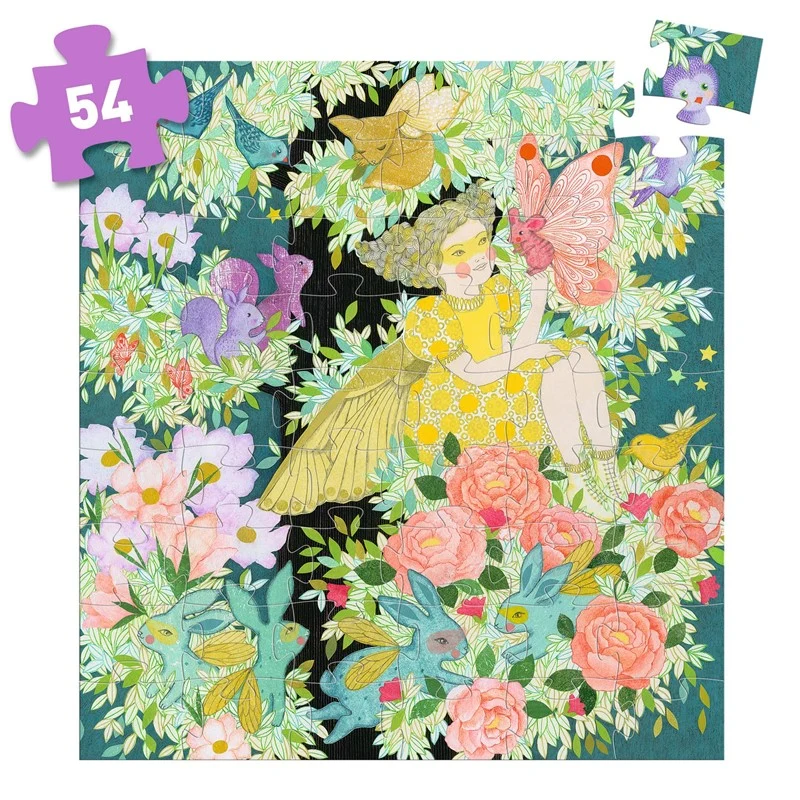 Puzzle silueta El Árbol de Flora - Djeco