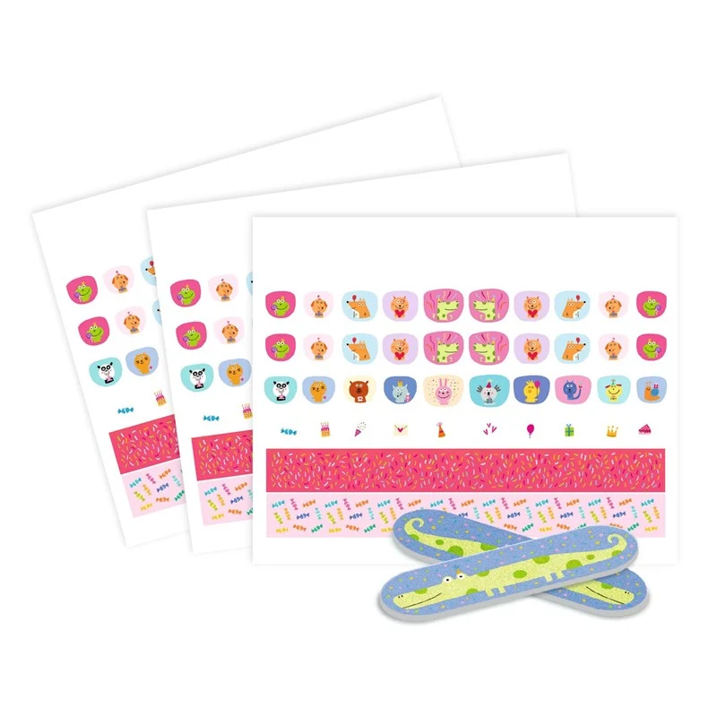 Pack pegatinas para uñas: ¡Feliz Cumpleaños! - Djeco
