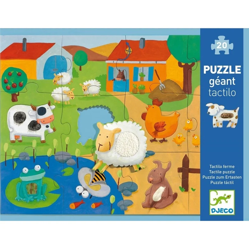 Puzzle Gigante "Táctil" Granja - Djeco