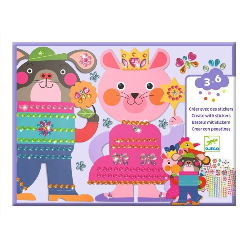 Crear con pegatinas resplandecientes - Djeco