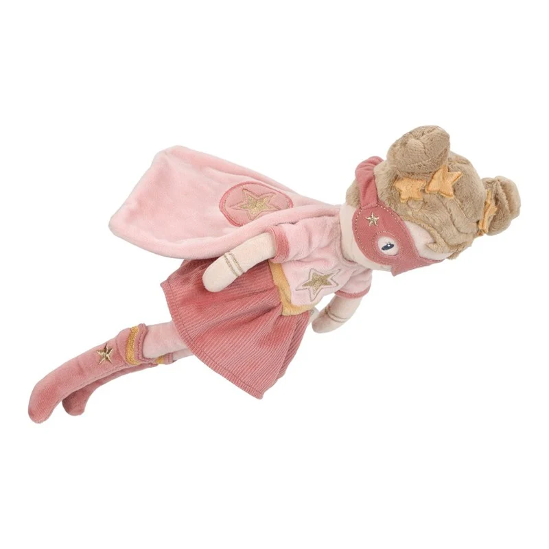 Superheroína Rosa Muñeca blandito 35 cm - Little Dutch