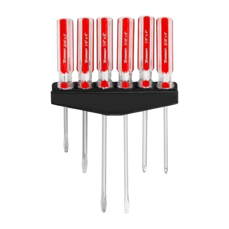 Mikels Tamer Set Destornilladores con Mango de PVC 6 Piezas, JD-6