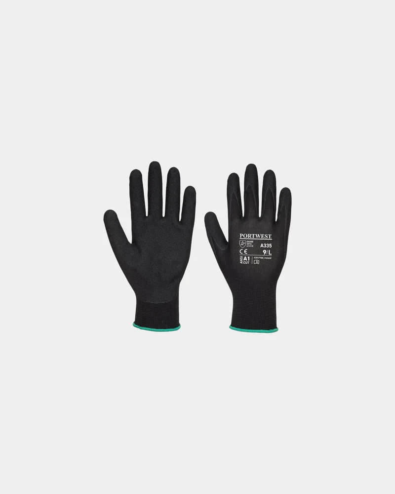 Guantes nitrilo granulado poliéster para personalizar