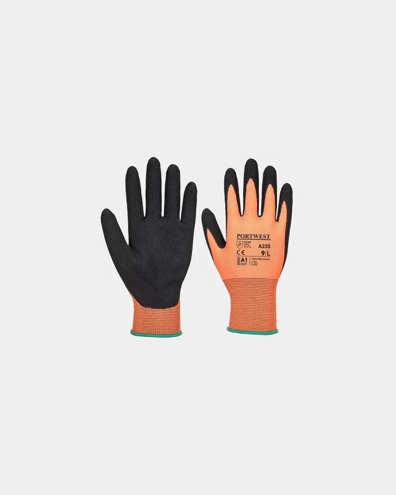 Guantes nitrilo granulado poliéster para personalizar