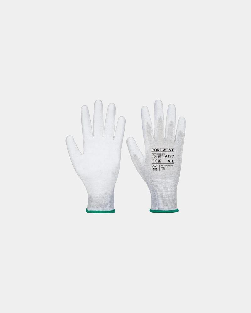 Guantes con palma de PU antiestática para personalizar