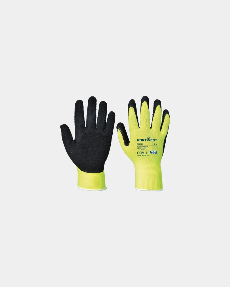 Guantes alta visibilidad látex y poliéster para personalizar