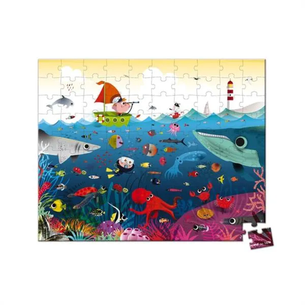 Puzzle El Mundo Submarino 100 Piezas Janod