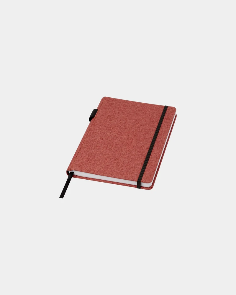 Libreta A5 RPET reciclada con cinta para personalizar