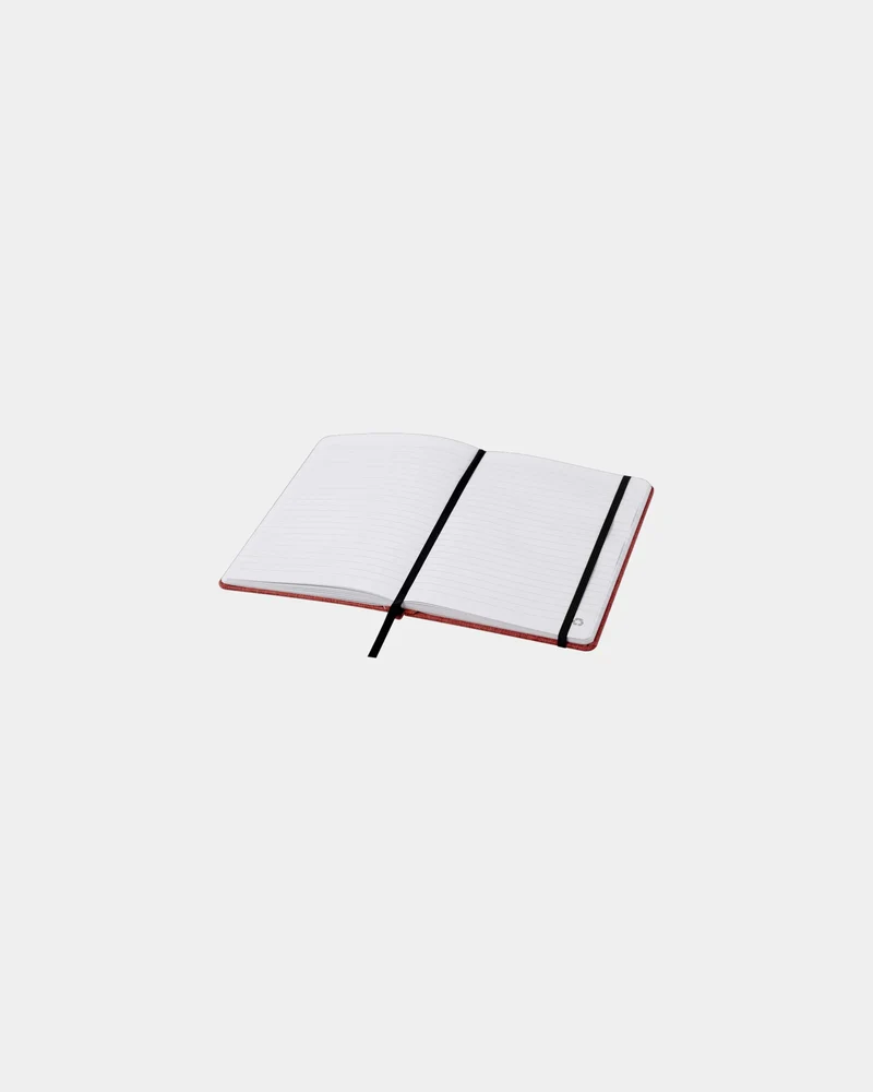 Libreta A5 RPET reciclada con cinta para personalizar