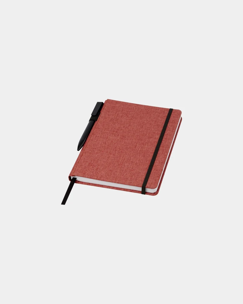 Libreta A5 RPET reciclada con cinta para personalizar