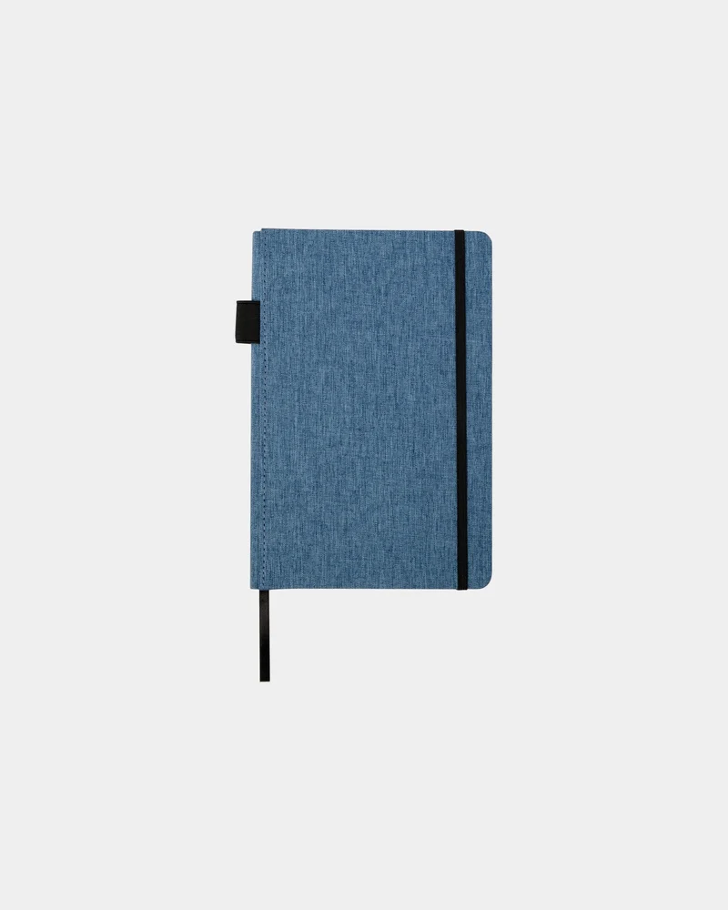 Libreta A5 RPET reciclada con cinta para personalizar