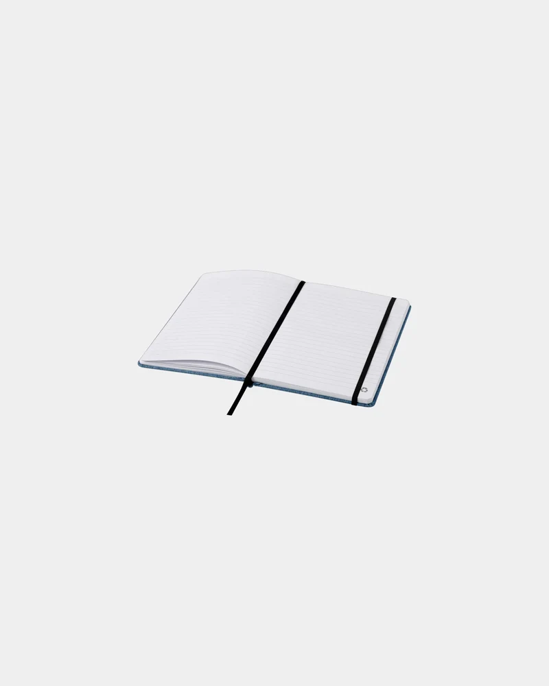 Libreta A5 RPET reciclada con cinta para personalizar